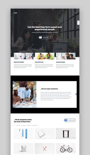 Dash - Professional WordPress Theme for Small Business Sites