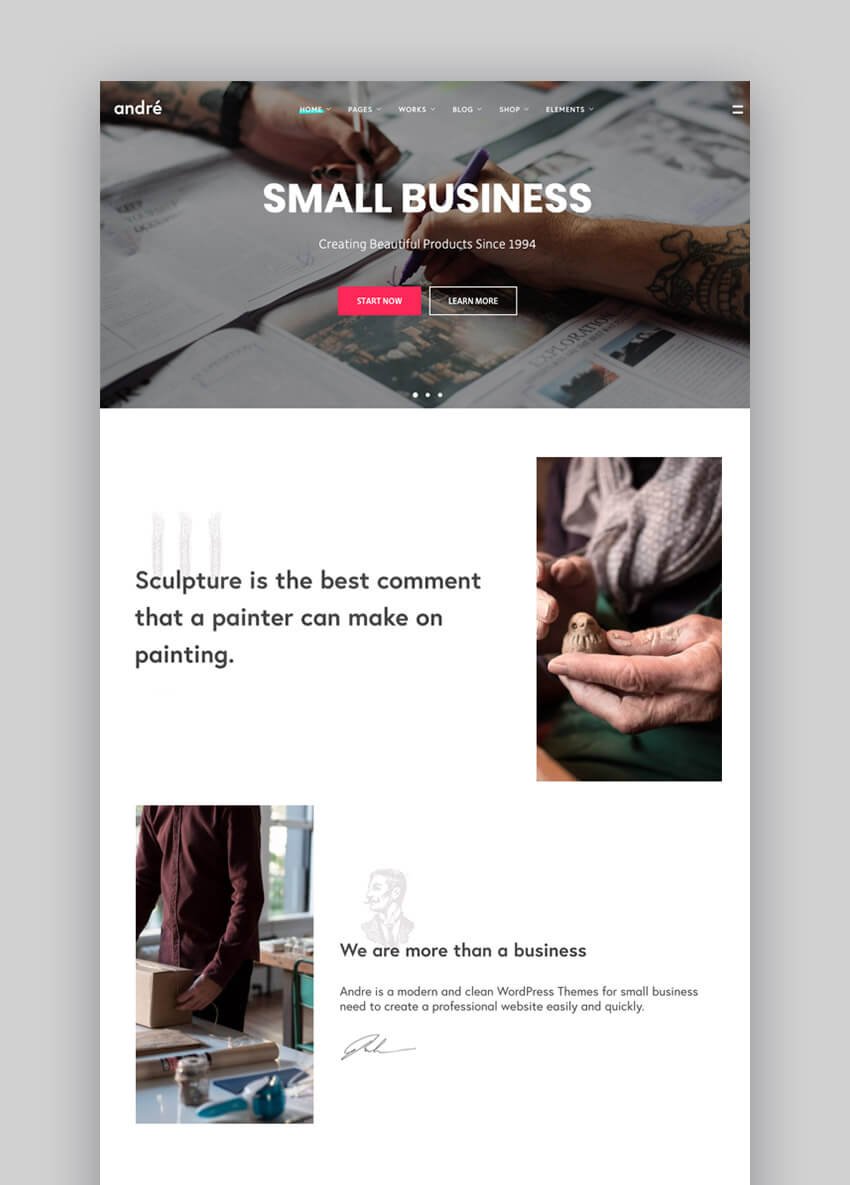 Andr - Clean WordPress Business Website Theme