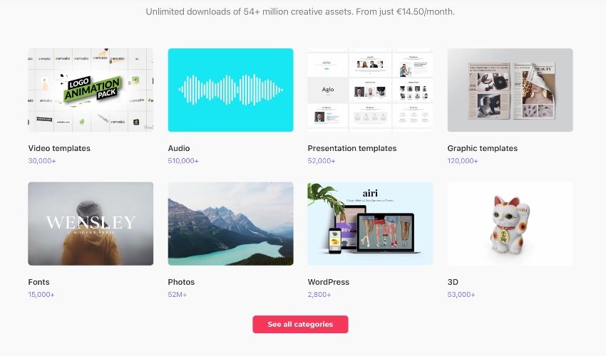 Unlimited downloads of 54+ million creative assets. From just €14.50/month.
