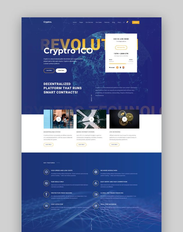 Cryptro - Crypto, NFT, Blockchain, Bitcoin