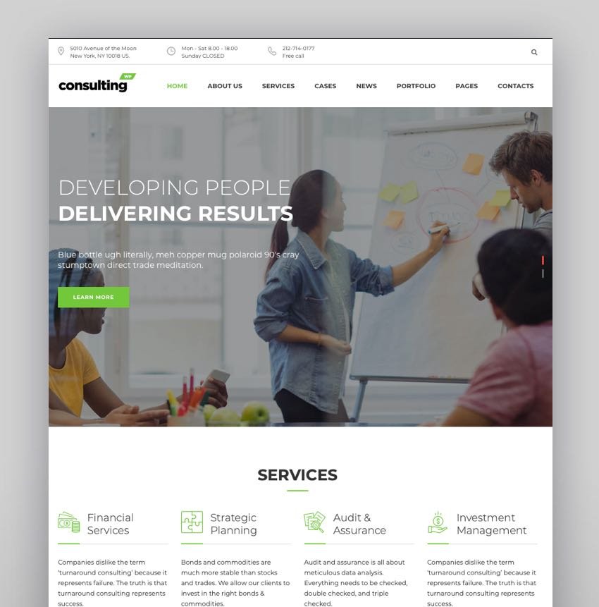 Consulting - Business Finance WordPress Theme