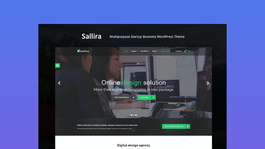 Sallira Multipurpose WordPress theme