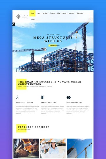 Construction WordPress theme