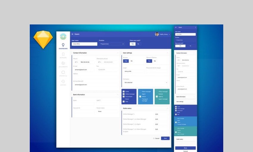 Dashboard Info UI Kit by Qo7