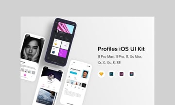 Profiles iOS UI Kit by buydesign