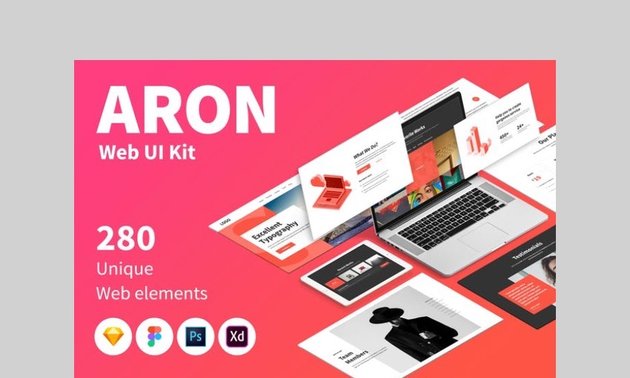 ARON WEB UI Kit by laaqiq