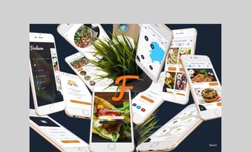 Foodnow - Sketch Mobile UI Kit by angelbi88