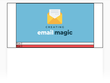 The html email header along with image