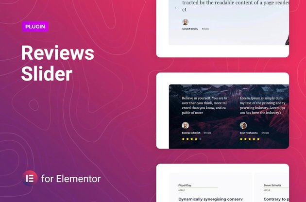 Reviews Slider for Elementor