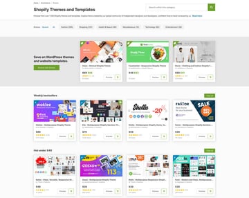 Shopify Themes on ThemeForest