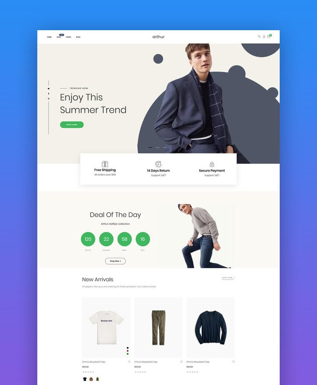 Arthur Minimal Clean Beautiful Shopify Theme