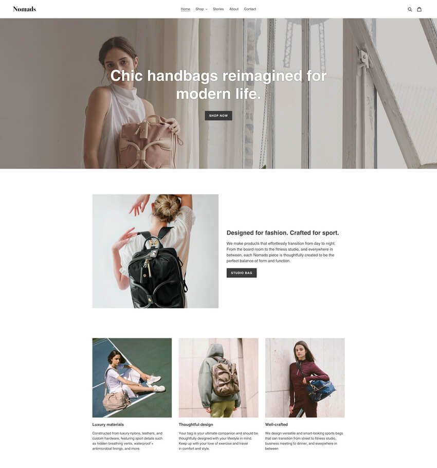 Debut Theme - Free Ecommerce Website Template