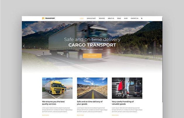 Transport - WP Transportation Logistic Theme