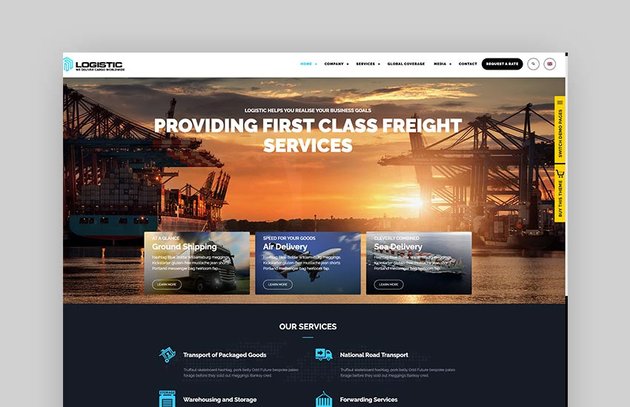 Logistic - WP Theme For Transportation Business