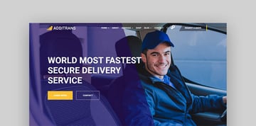 Additrans Trucking Theme WordPress