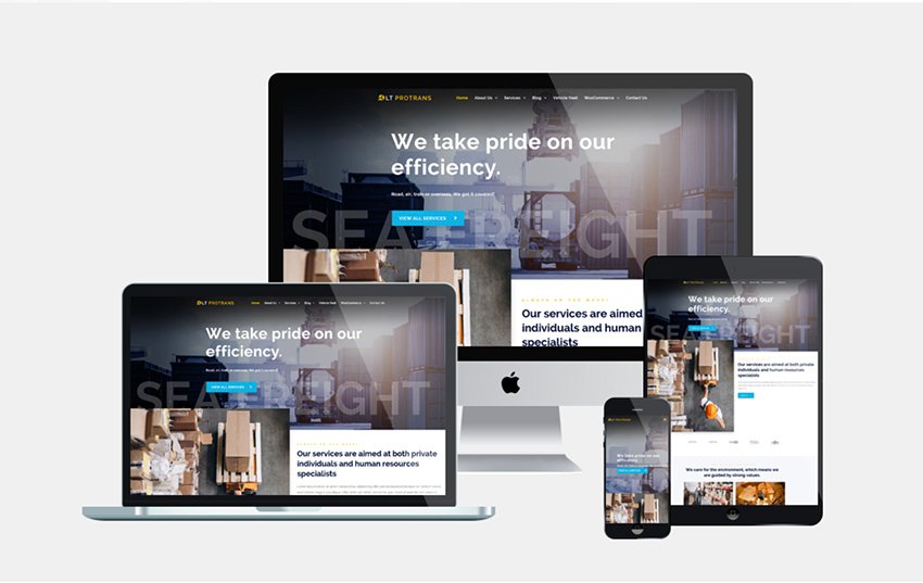 LT Protrans Free Logistics WordPress Theme