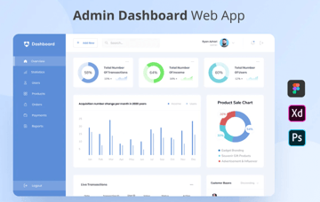 Dashboard - Admin Dashboard Web App