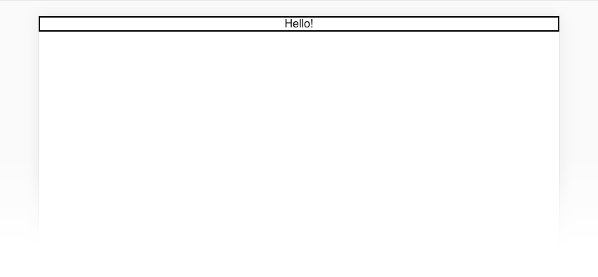 Our first HTML email layout section