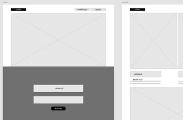 Specify content for each area and section in Adobe XD