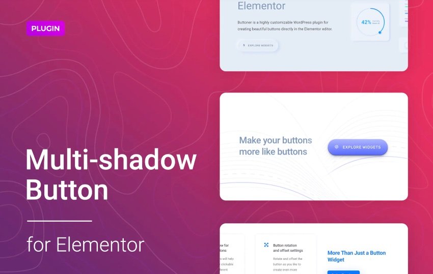 Multi-shadow Button for WordPress