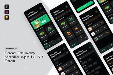 Food Delivery UI Kit for Mobile App