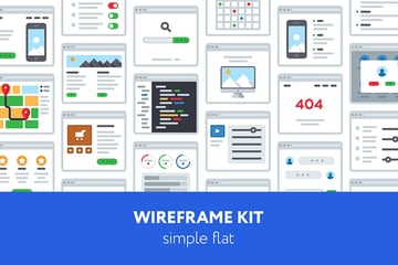 UX Wireframe Templates Illustrator Kit