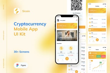 Sicoin Cryptocurrency Figma Wireframe Template