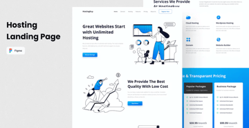 Hosting Landing Page Design Template
