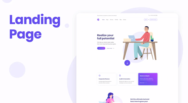 Agency Landing Page Design Template