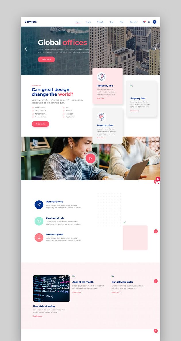 Softwerk SaaS WordPress Theme