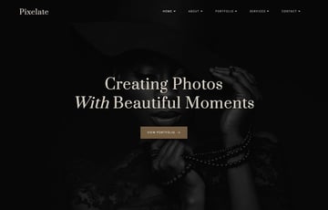 Pixelate - Elementor Portfolio Template Kit