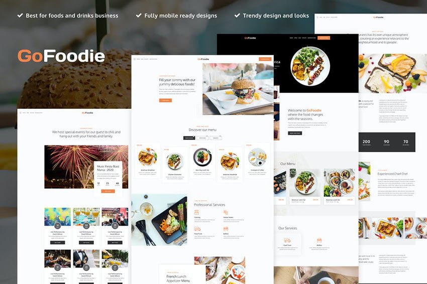 GoFoodie - A Premium Template Kit for Elementor