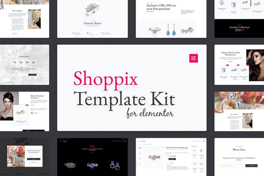 Shoppix - Luxury Shop Elementor Template Kit