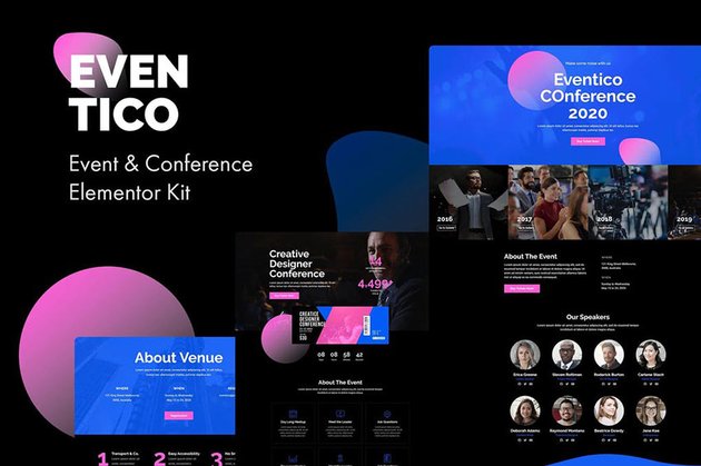 Eventico - Event  Conference Elementor Kit