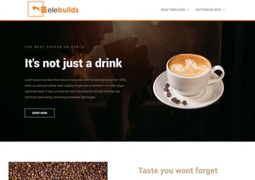 Free Coffee Shop Homepage Template
