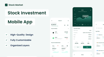 Stock Investment - Figma Mobile App Template