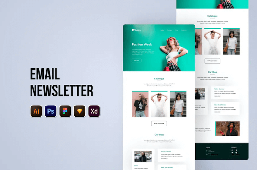 Fashion Email Newsletter - Figma Design Template