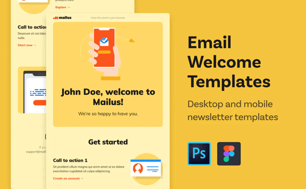 Email Welcome Templates - Figma for Email Design