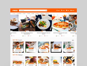 Tasty Food - Recipes  Food Blog WordPress Theme