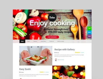 Talisa - Food Recipes WordPress Theme
