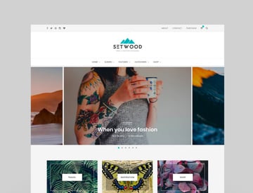 Setwood - WordPress Blog  Shop Theme