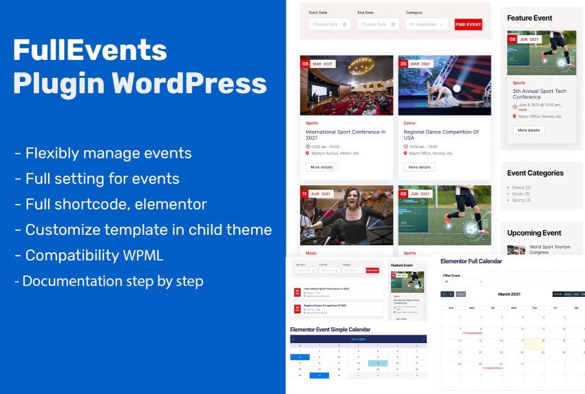 Event Plugin WordPress - FullEvents