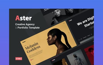Aster Creative Portfolio Sample HTML Code for Website Design