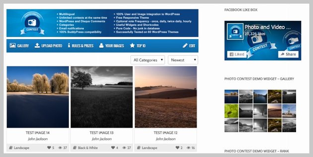 Photo Contest WordPress Plugin