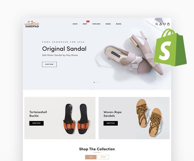 Sandpad Shopify Footwear Fashion Themes
