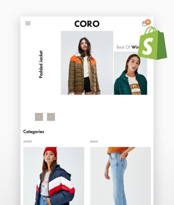 CORO—Minimal & Clean Fashion Shopify Clothing Themes