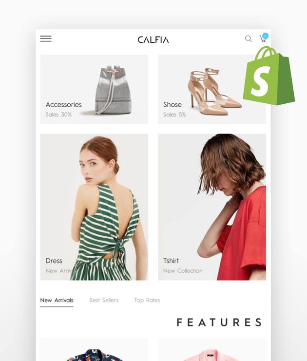 Calfia Best Shopify Clothing Themes