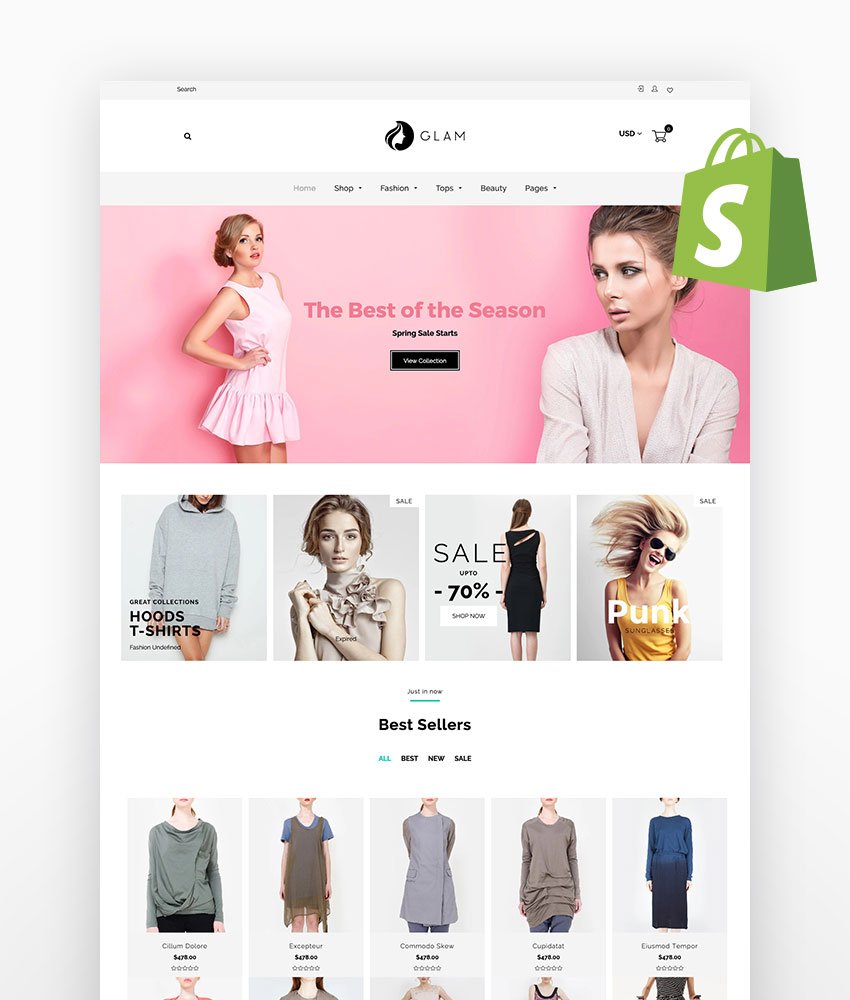 Glam - Fashion Shopify Theme