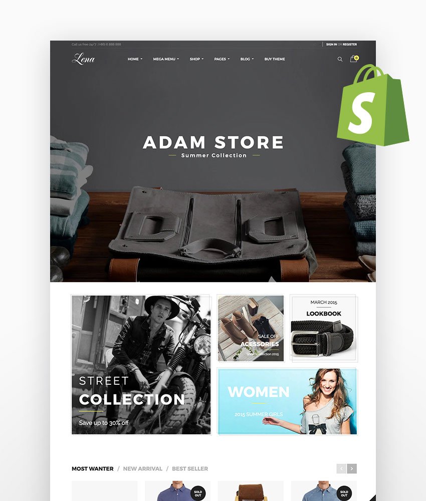 Lena Responsive Shopify Theme