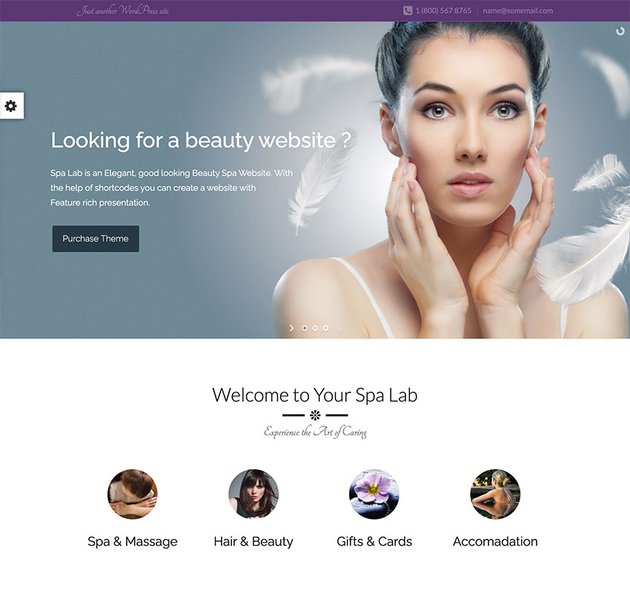 Spa Lab  Beauty Wellness WordPress Theme